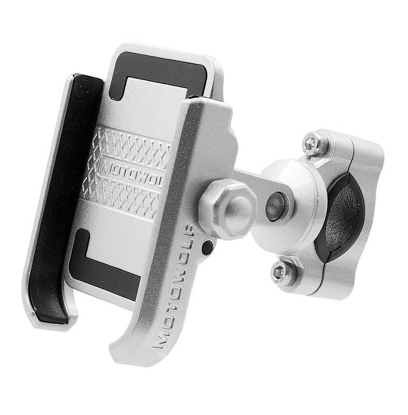 Motorcycle Phone Holder Mount Accessories for Harley-Davidson Street Glide Silver Handle Mounting