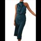 thumbnail image 3 of Vestido de Satén de Verano 2025 para Mujer, Elegante, Sin Mangas, con Cuello Alto, para Cóctel o Fiesta. Azul Marino XL, 3 of 10