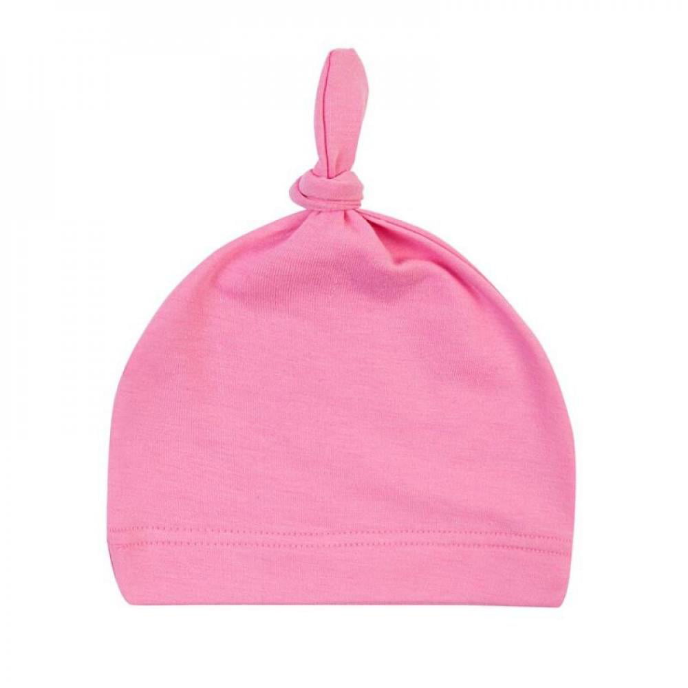 Cotton Beanie Newborn Baby Knotted Hat Girls Soft Knit Cap Infant Toddle Sleep 