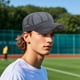 thumbnail image 5 of Gorra de béisbol de malla transpirable para hombre y mujer con correa trasera ajustable para mayor protección solar y comodidad durante actividades deportivas al aire libre. Aestivo | Gris, 5 of 7