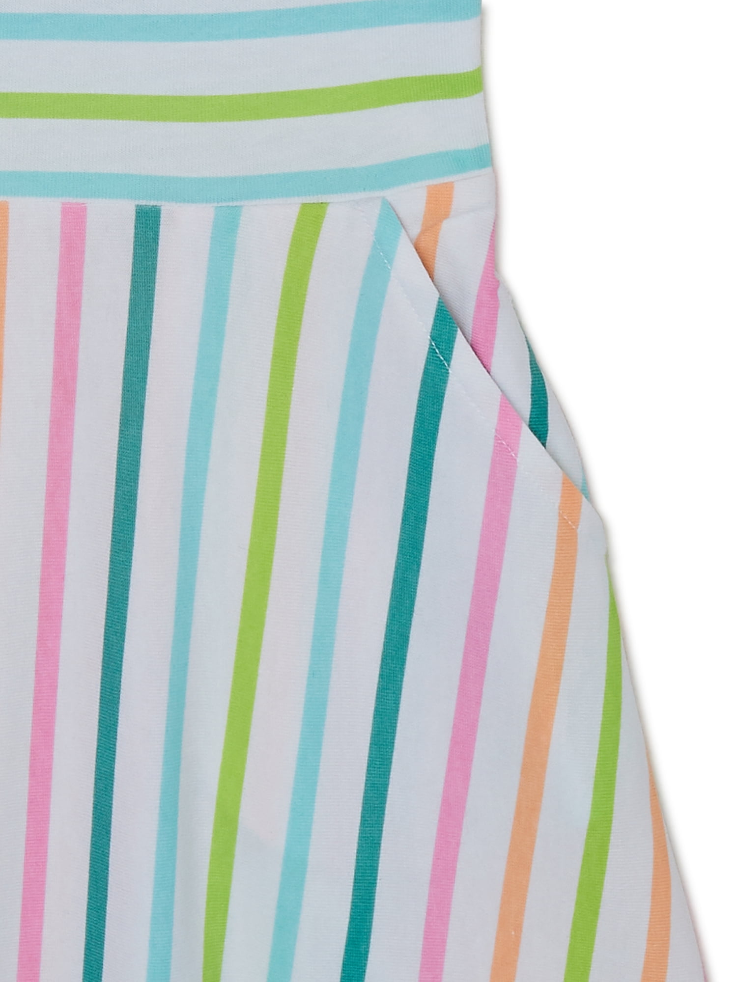 Wonder Nation Girls Short Sleeve Play Dress, Size 4-18 & Plus