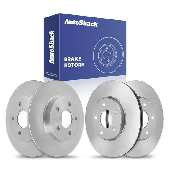 AutoShack Front Vented & Rear Solid Brake Rotors 4-PC Set Replacement for 2004-2008 Chevrolet Malibu 2006-2007 Pontiac G6
