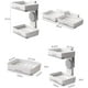 thumbnail image 5 of Jabonera de doble capa JanHm con soporte para jabón de drenaje organizador de almacenamiento de baño, 5 of 5