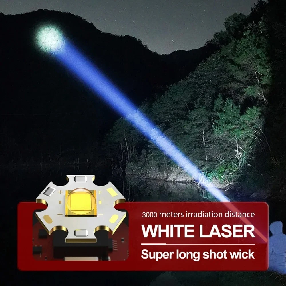 5000000 Lumen LED Tactical Flashlight Rechargeable Super Bright Powerful Torch