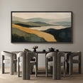 thumbnail image 6 of Large Framed Canvas Wall Art Abstract Mountains Landscape Print for Living Room Decoration - 60"x30" Black Framed, 6 of 8