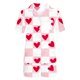 thumbnail image 4 of Pajama de Flanela de Mujer Conjuntos de Manga Larga Casual Día de San Valentín Impresión Superior con Bolsillo Y Pantalones Cortos a Juego, Poliéster Suave Salón Conjunto para la Relajación Diaria en, 4 of 5