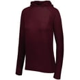 thumbnail image 3 of Holloway Sportswear S Womens 3D Regulate Lightweight Pullover Maroon Heather 222753, 3 of 5