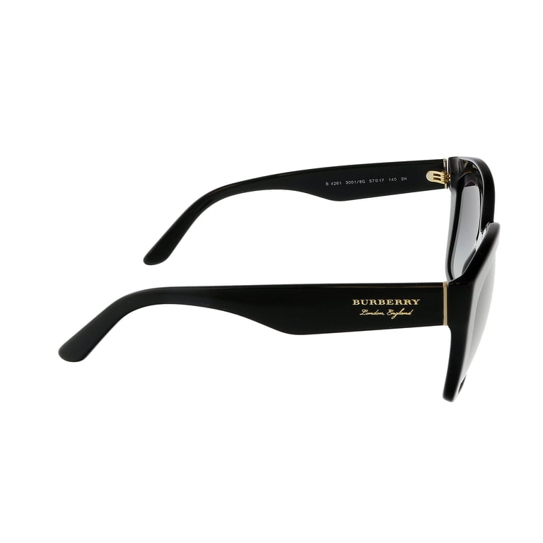 Burberry BE 4261 Womens Black Plastic Irregular Sunglasses  display picture 3
