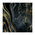 thumbnail image 4 of Awypu Gold Marble Black Gold Abstract Foil Marble Abstract Marble Gold Art Square Tablecloth Waterproof Resistant Fabric 100% Polyester Fiber 36*36, 4 of 8