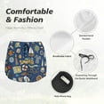 thumbnail image 4 of Balery Marine Nautical Pantalones cortos deportivos para mujer con forro y dos bolsillos, elásticos, para entrenamiento, gimnasio, yoga-Large, 4 of 7