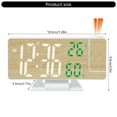 thumbnail image 3 of ZPAQI LED Projectors Alarm Clock with Temperature Humidity Display for Home Office, 3 of 12
