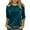 Blue, variant on Aboser Ribbed Velvet Shirts for Women Long Sleeve Tops Solid Color Crewneck Pullover Top Loose Fit Casual Shirt Comfy Soft Plain Blouses