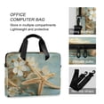 thumbnail image 4 of 16" Laptop Briefcase for Work Travel Laptop Shoulder Bag Carrying Handbag Laptop Case Starfish with Flowers, 4 of 8
