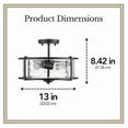 thumbnail image 6 of allen + roth Buxton Creek 3-Light 13-in Matte Black Semi Flush Mount Light, 6 of 9