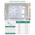 thumbnail image 6 of Blue Flowers Tie Up Curtains for Windows 63 Inch Length Balloon Curtains Kitchen Adjustable Balloon Window Shade Watercolor Botanical Floral Vines Plants Tie Up Bathroom Curtain Window 42"x63", 6 of 6