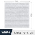 thumbnail image 4 of Tignapoo Self-Adhesive 3D Foam Wall Stickers - Waterproof, Removable, and Shock-Absorbent for Kitchen, Bedroom, and Living Room Decor - White, 12 Sheets (70cm x 77cm), 4 of 6