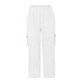 thumbnail image 6 of BODOAO Cargo Pants for Women High Waisted Casual Pants Work Pants Baggy Wide Leg Y2K Streetwear with Pockets Fashionable and Workout Pants with Pants with Zipper Suitable for Jogging and White Xxl, 6 of 9