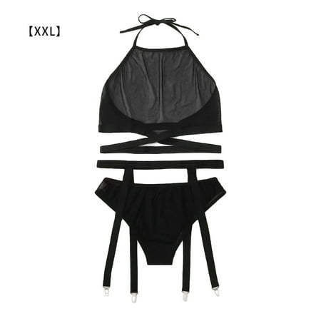 

Women Sexy Lingerie Set Mesh Design Girl Set Bra Panty Kit Underwear Bra Suspender See-through