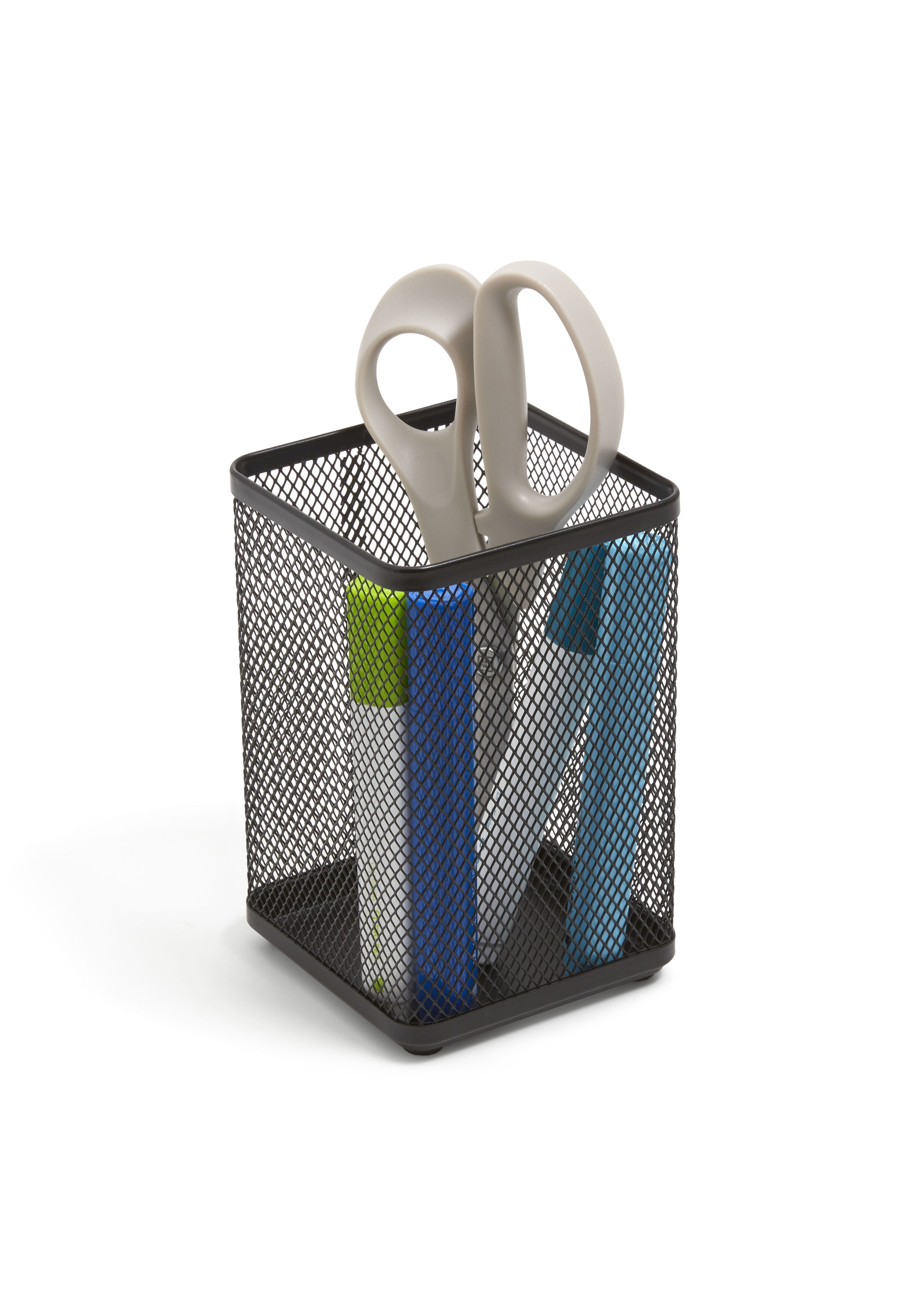 TRU RED Stackable Wire Mesh Jumbo Pencil Holder TR57573CC Walmart