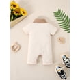 thumbnail image 6 of CARETOO Newborn Baby Boy Clothes Infant Romper 0-18M Short Sleeve Bodysuit Jumpsuit Casual Outfits, 6 of 10