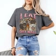 thumbnail image 2 of I Eat Cement Funny Cat Meme Bootleg Graphic T-Shirt, Multicolors, Size S-5XL, 2 of 5