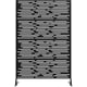 thumbnail image 3 of Historyli Panel Separador Exterior Metal Negro, Mampara Decorativa con Diseño Rayas, Anticorrosivo, 3 of 8