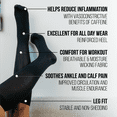 thumbnail image 6 of Skineez Hydrating Compression Socks 10-20mmHg, size S/M, Black, 6 of 10