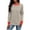 Brown, variant on Long Sleeve Tops for Women Plus Size Tshirt Women's Fashionable Loose Casual Striped Color Blocking Round Neck Long Sleeved Top
