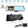 AGPtek Dual Lens GPS Vehicle Camera Video Recorder with Rearview Mirror