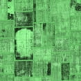 thumbnail image 1 of Ahgly Company Indoor Square Patchwork Emerald Green Transitional Area Rugs, 8' Square, 1 of 4