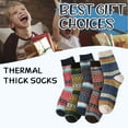 thumbnail image 5 of Laklulu 5 pairs cotton Socks,Warm Thick Hiking Thermal Cozy Boot Crew Socks for Boys Girls(Suggest 12 years old), 5 of 5