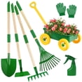 thumbnail image 1 of Juego de herramientas de jardinería Duckura Kids con carretilla, 7 piezas a partir de 2 años, 1 of 7