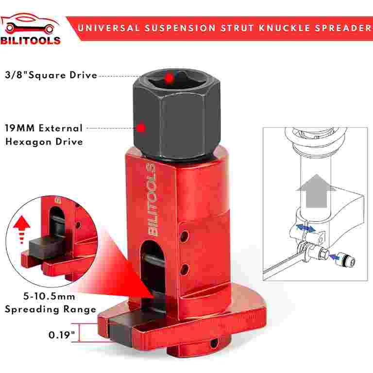 Gearzaar Universal Strut Knuckle Spreader Tool - For Splitting Hub From Steering Knuckle - Audi, Ford, Chevy