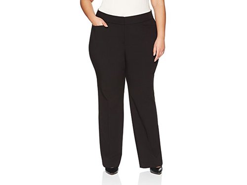 plus size bootcut trousers