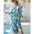 thumbnail image 2 of Kaftan Dresses for Women Fancy Long Caftans Loungewear Plus Size moomoo Dress Loose Bathrobe Batwing Sleeve Homewear Loose Beach Cover Ups Resort Dress, 2 of 8
