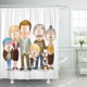 thumbnail image 1 of Cortina de Ducha ABPHQTO Abuela Muy Adorable Gran Familia Blanco 150x180 cm, 1 of 1