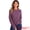 Plum Purple, variant on DARING DIVA Women's Casual Long Sleeve Knit Drop Shoulder Loose Blouses XS Plum Purple