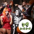 thumbnail image 3 of Unique Bargains 3 Pcs Duckbill Clip Halloween Bow Hair Clip for Women Black Green, 3 of 5
