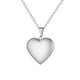 thumbnail image 2 of Hermoso y fascinante colgante de medallón de corazón de melocotón tallado en acero inoxidable. Romántico collar de recuerdo DIY para parejas. Collar con foto., 2 of 6