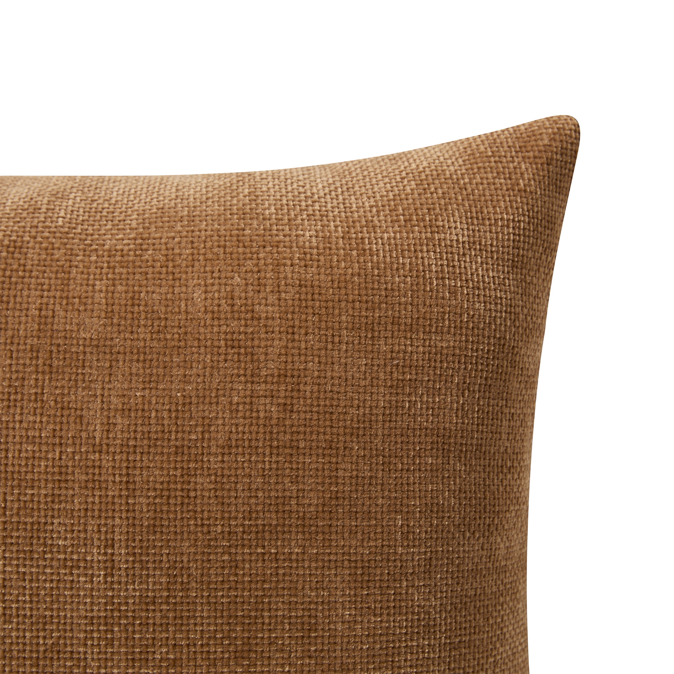 Mainstays Solid Chenille Decorative Pillow Set, Brown, 18" x 18", 2 Pieces