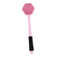 thumbnail image 3 of Esponja de baño de silicona con cerdas suaves y cuerpo ergonómico de doble cara y compacto. rosa, 3 of 9