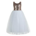 thumbnail image 2 of Ekidsbridal Girl Flower Girl Dresses - A-line Sequins Straps with Pre-tied Bow 177-A (Size: 2-12), 2 of 3