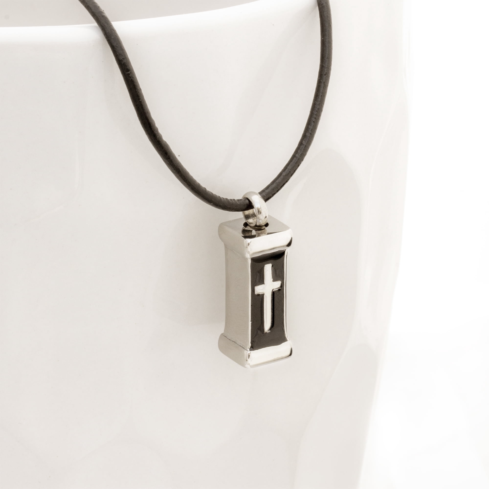 Free Engraving Personalized Boxed Urn Cross Memorial Necklace Engravable Urn Ashes Holder Cremation Jewelry Free Funnel Kit and Velvet Jewelry Box Ship Next Day
