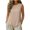 Beige, variant on Tank Tops for Women Solid Color Crewneck Shell Top Sleeveless Shirts Summer Vacation Casual Beach Going Out