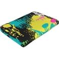 thumbnail image 5 of Beach Towel Vibrant Skull Theme Sand-Free Microfiber Towel Ultra Soft Quick Dry Pool Bath Towel Absorbent Towel Lightweight Towel for Outdoor Bathroom Swimming 31inx51in, 5 of 13