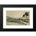 thumbnail image 2 of Johan Barthold Jongkind 24x17 Black Modern Framed Museum Art Print Titled - Chateau, Cote Saint Andre (1882), 2 of 5