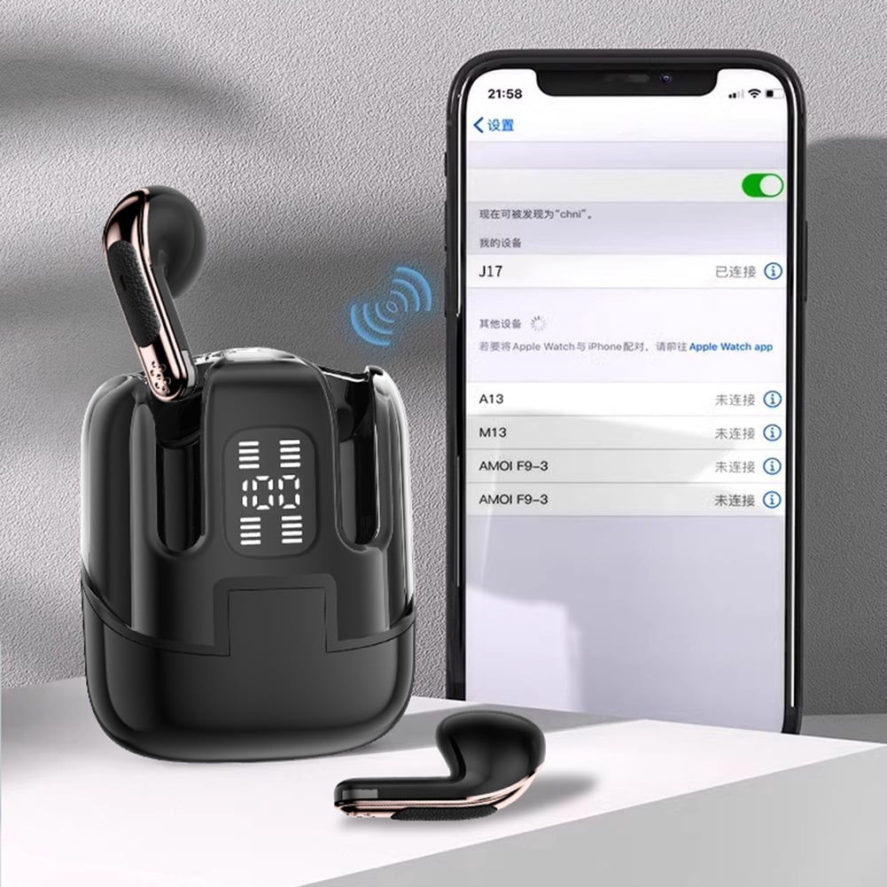 2 Pack Wireless Earbuds Bluetooth 5.4 With Led Display Charging Case For Sports Workout Gym Running Blue Tooth Two Pairs Of Tws Ear Buds For Couples Two Person In Ear Earphones With Mic For Sport
