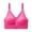 Pink, variant on Vhkiploz Front Closure Wireless Bras for Women's Zip-Up Longline T-Shirt Mastectomy Bralettes Solid Workout Sporty Athletic Daily Underwears
