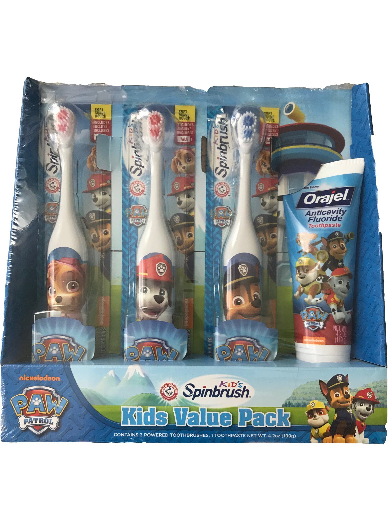 Details about  / Nickelodeon Paw Patrol Paint /& Play 3 Characters Set With Paint /& Brush