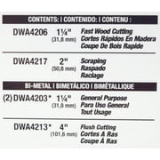 Dewalt DWA4216 5-Piece Oscillating Blade Set